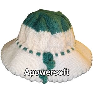 Vintage Hand Knit Bucket Hat